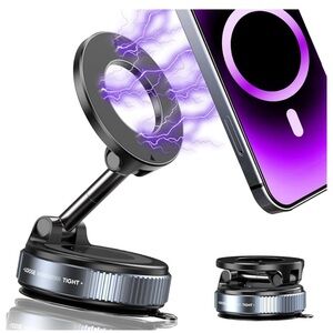 Magnetic Phone Holder with Wireless Charging